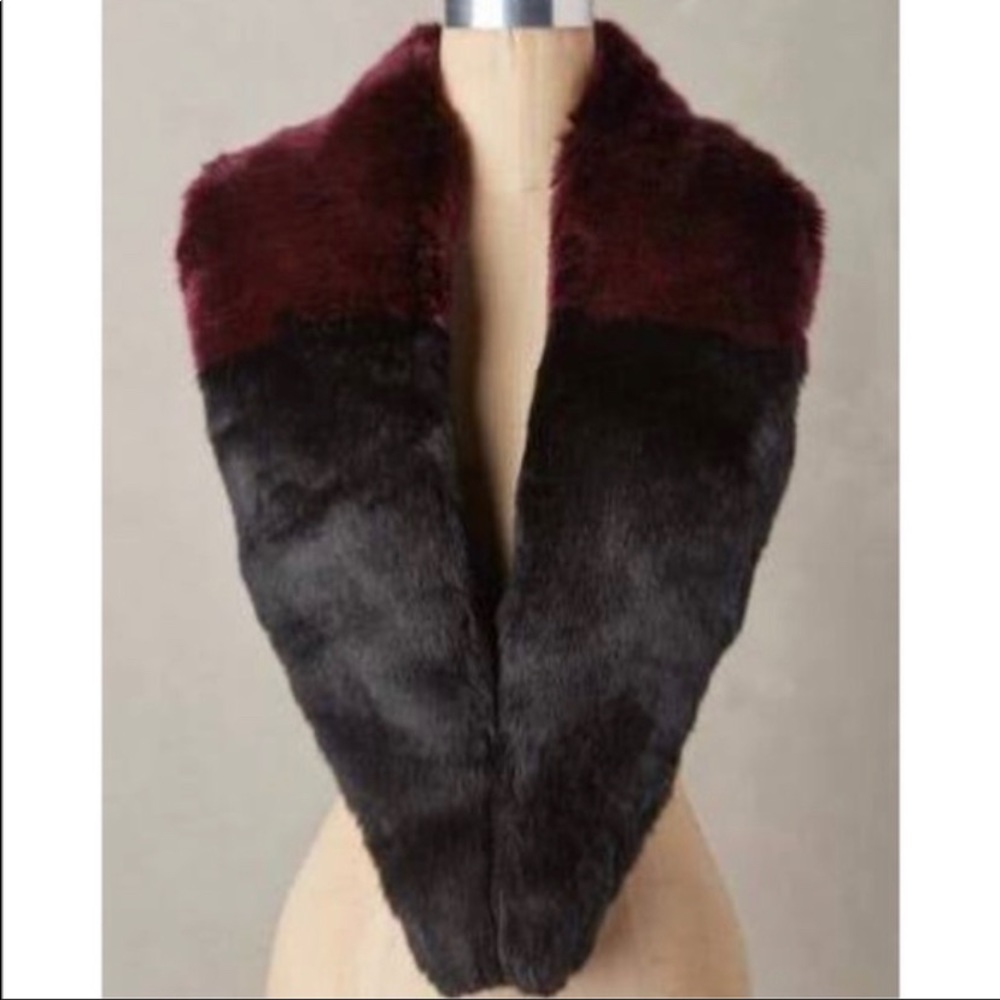 Anthropologie Evangeline Faux Fur Stole